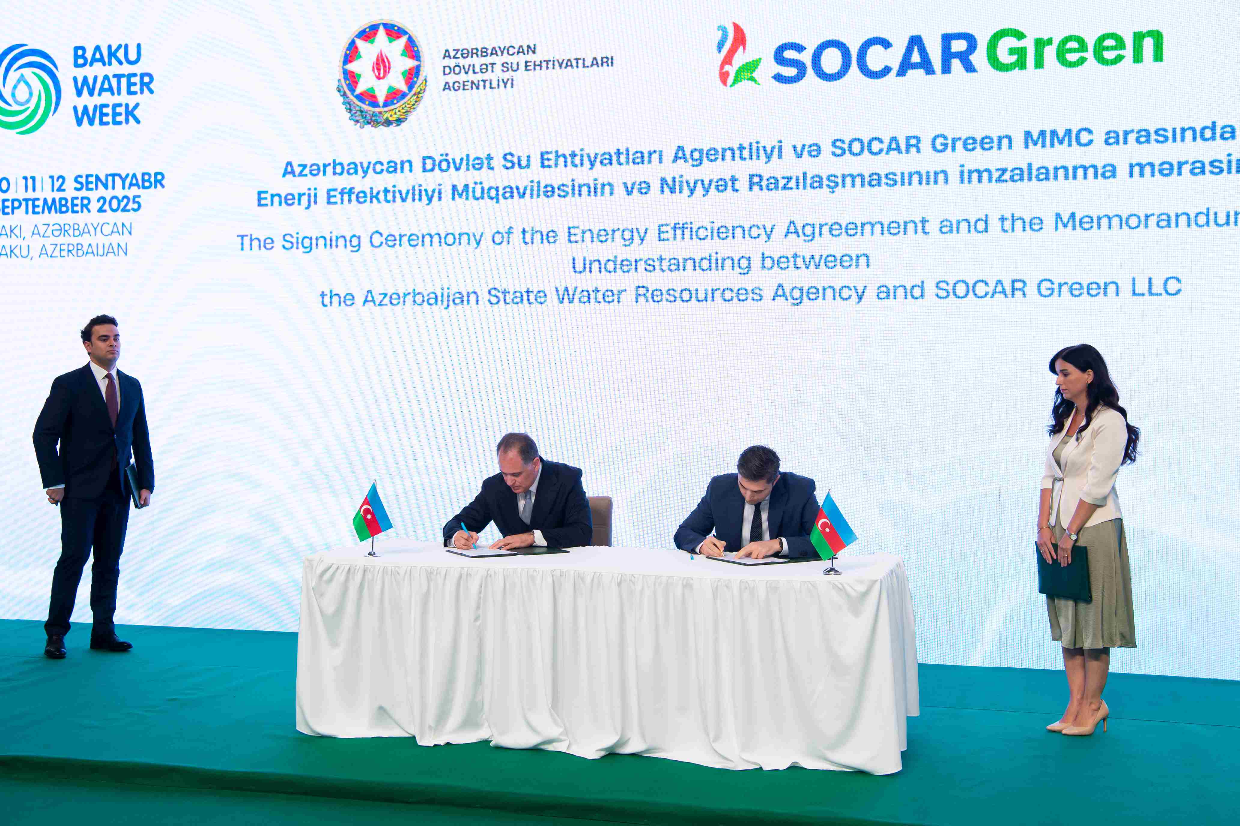 ADSEA və "SOCAR Green" enerji effektivliyi müqaviləsi və niyyət razılaşması imzalayıb