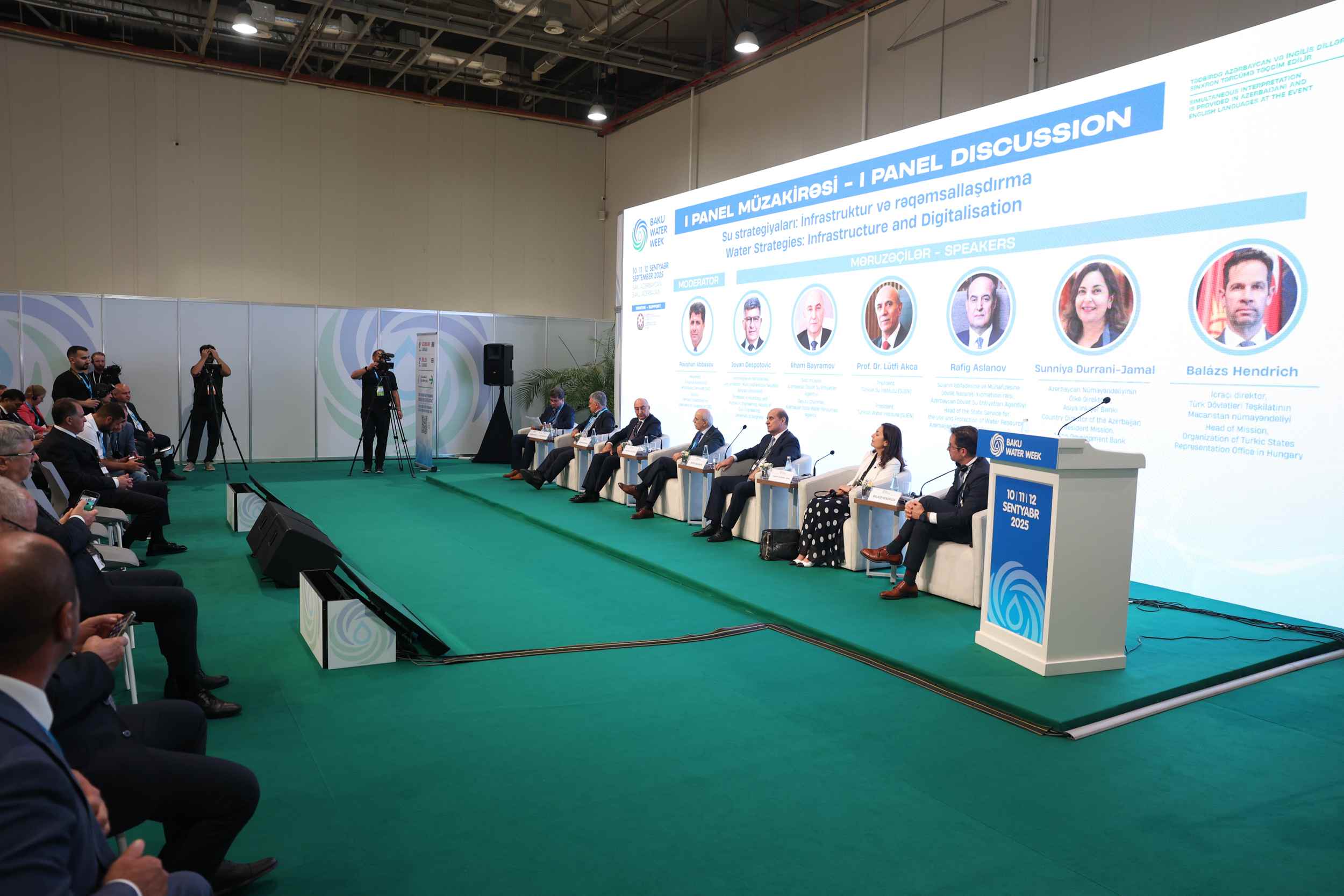 “Su strategiyaları: İnfrastruktur və rəqəmsallaşdırma” adlı panel müzakirəsi təşkil olunub