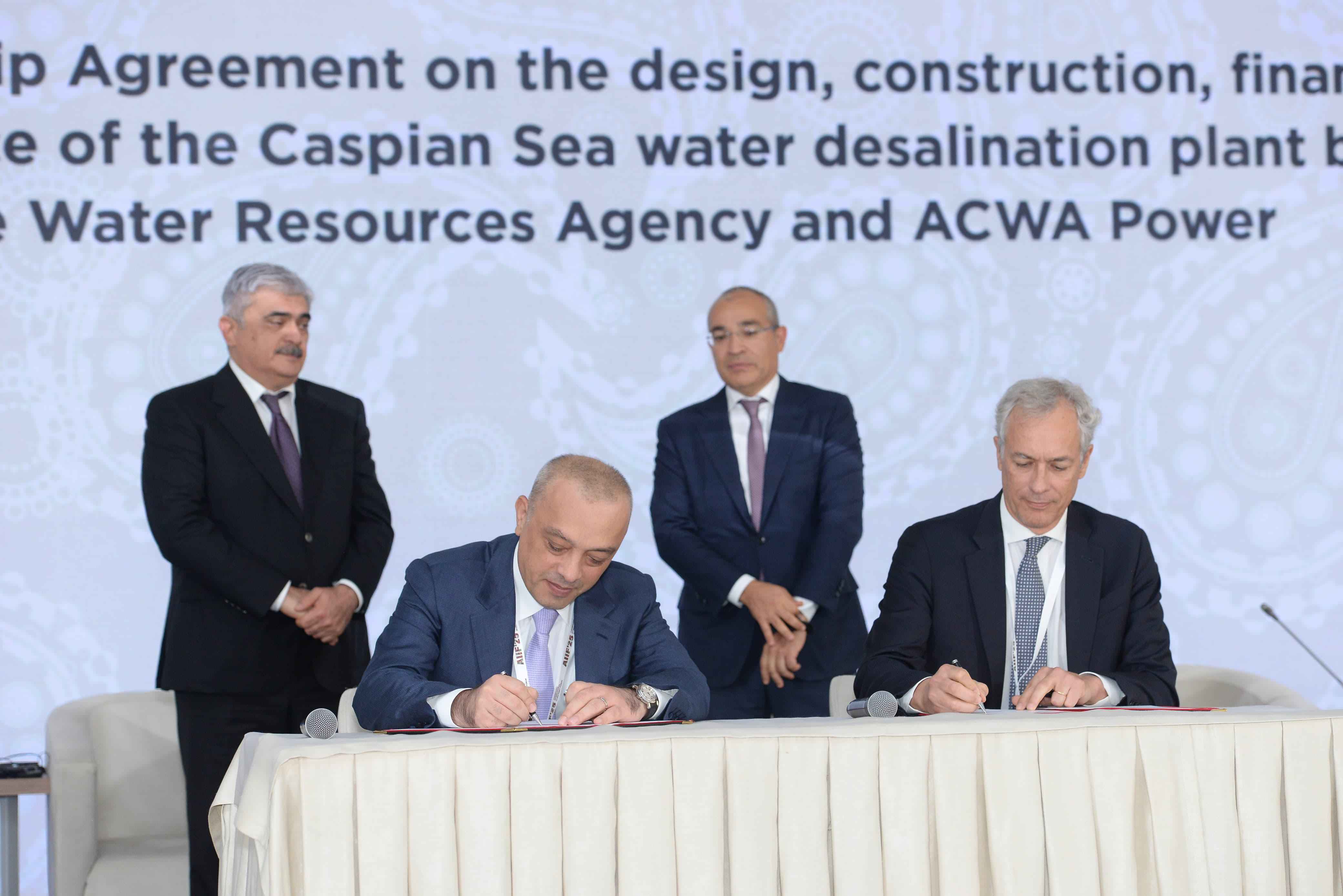 Azərbaycan Dövlət Su Ehtiyatları Agentliyi və “ACWA Power” şirkəti arasında yeni sazişlər imzalanıb