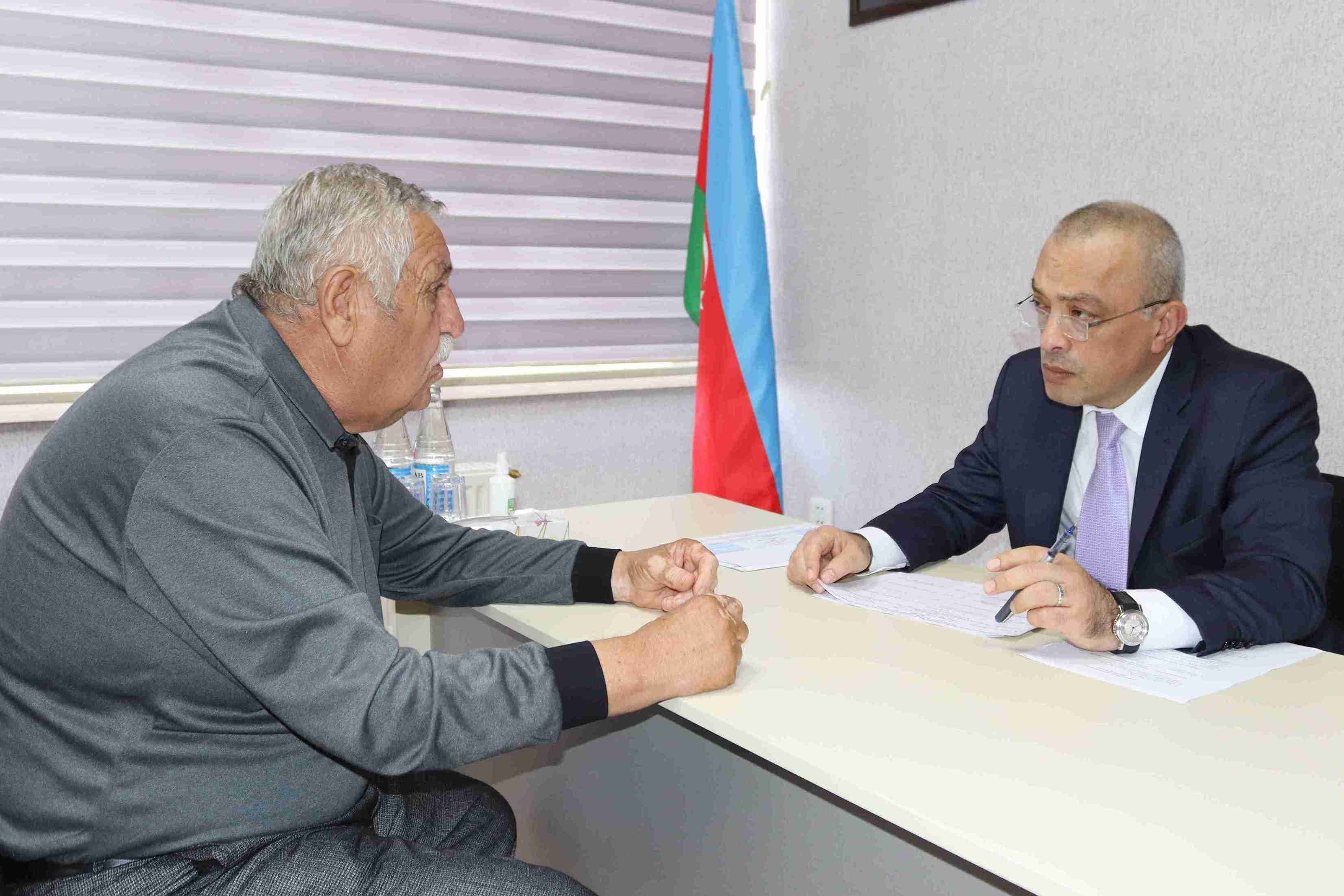 ADSEA sədri Xaçmaz rayonunda Xaçmaz, Şabran və digər rayonlardan olan vətəndaşları qəbul edib